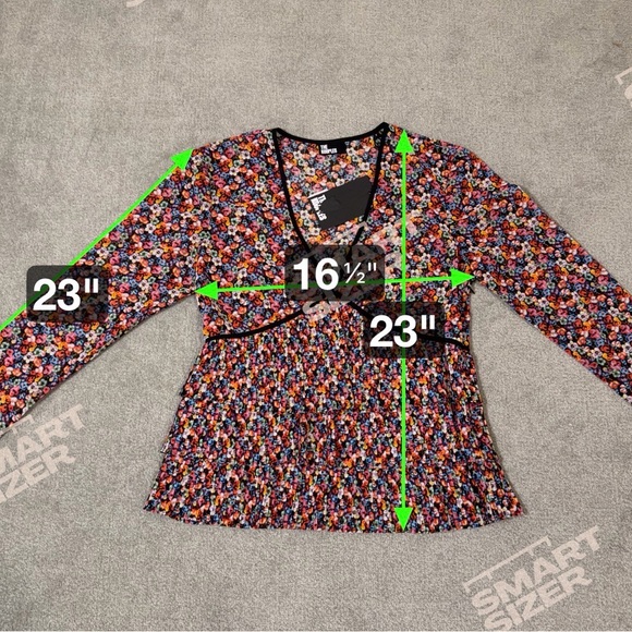 NWT - The Kooples Floral Pleated Boho Blouse – Small - Luxury Parisian Chic - Picture 4 of 8